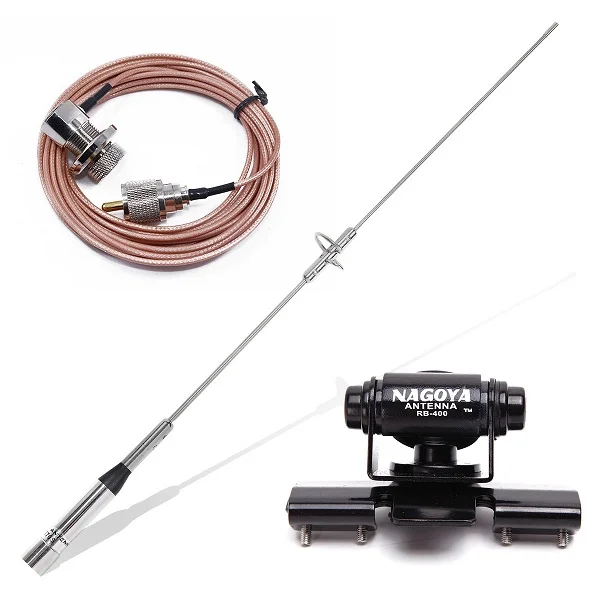 As shown 4 Нагоя NL-770S двухдиапазонный VHF/UHF 144/430MHz 2,15/3.0dBi 150W с высоким коэффициентом усиления NL770S антенна и зажим Крепление и кабель - Цвет: As shown 4