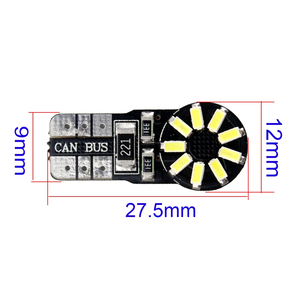 YM E-Bright 20-200 шт./лот Белый T10 W5W 194 3014 18 SMD CAN bus без ошибок светодиодный индикатор