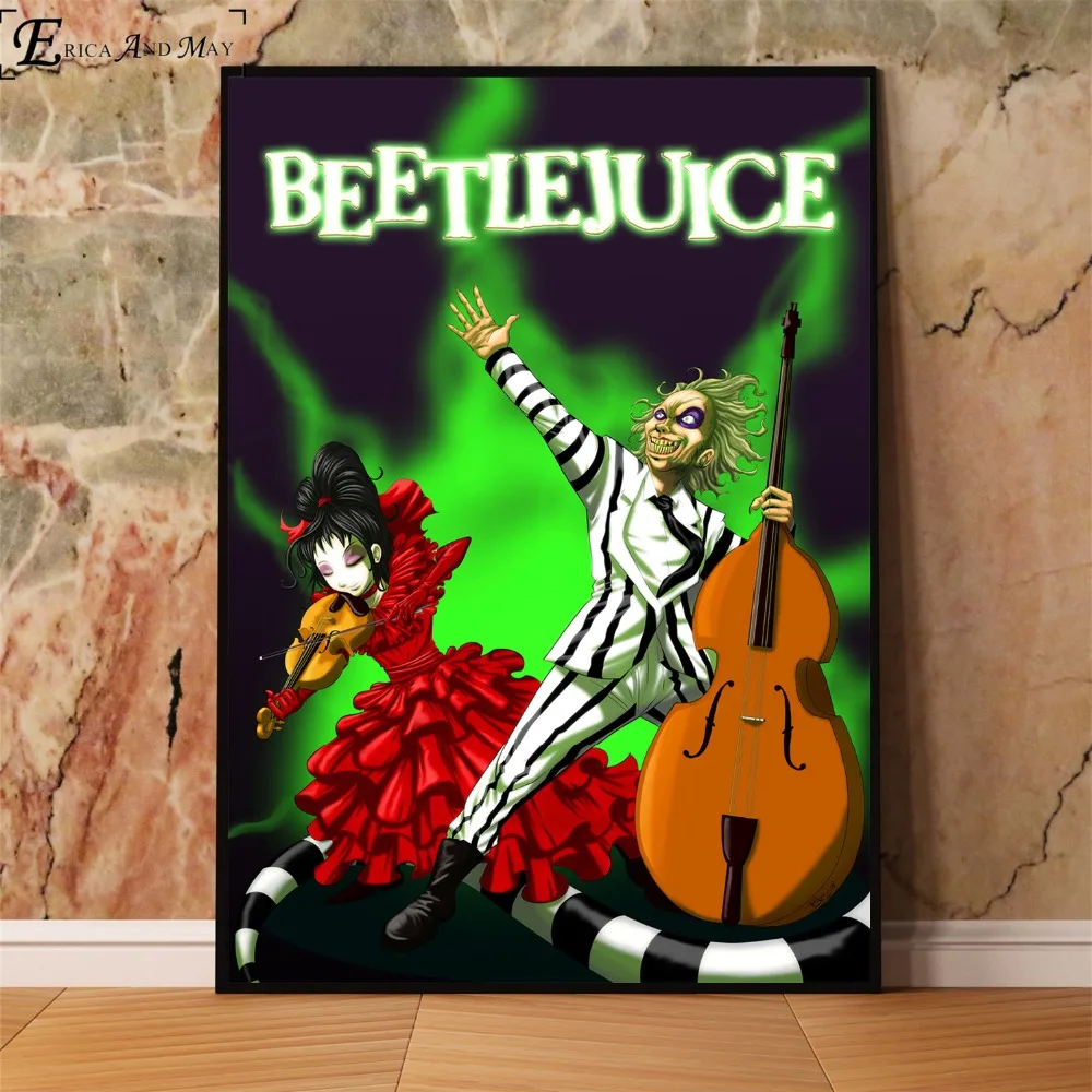 Винтажный художественный постер Beetlejuice с изображением фильма настенная живопись