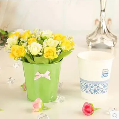 5 компл./лот декоративные цветы васос decorativos Флорес artificiais мини-Флорес