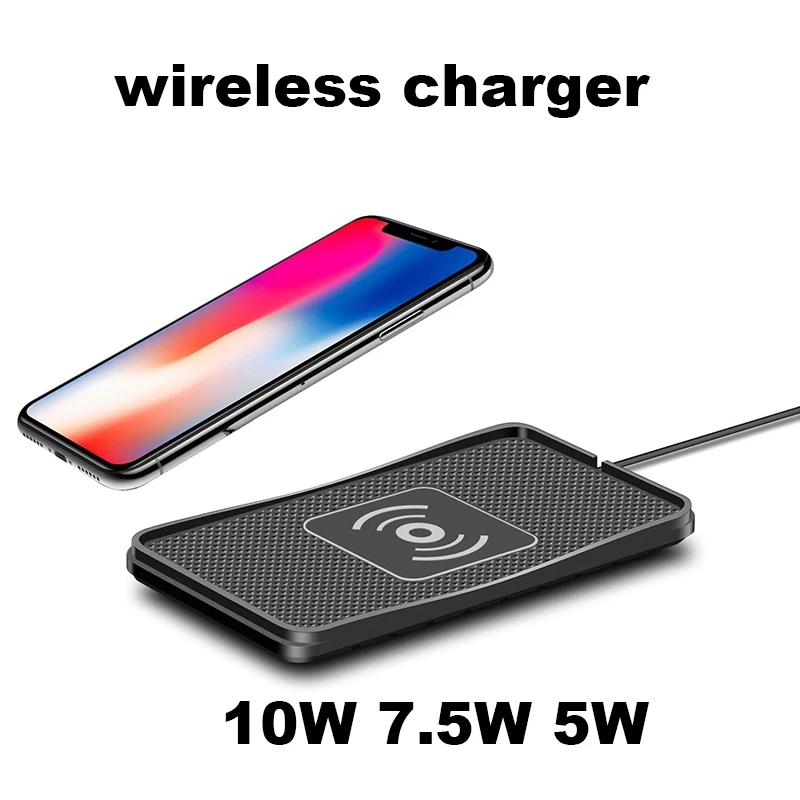 10w qi universal car charger wireless charger car charging pad for samsung s9 fast phone charger for iphone x 8plus xr 11 pro free global shipping