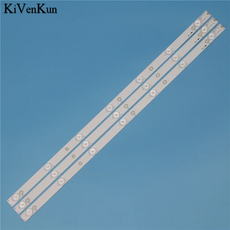 new 7 lamp 614 mm led backlight strip for philips 32phh420088 32phh4509 32phk410012 bar kit tv led line band hd lens d307 v1 1 free global shipping