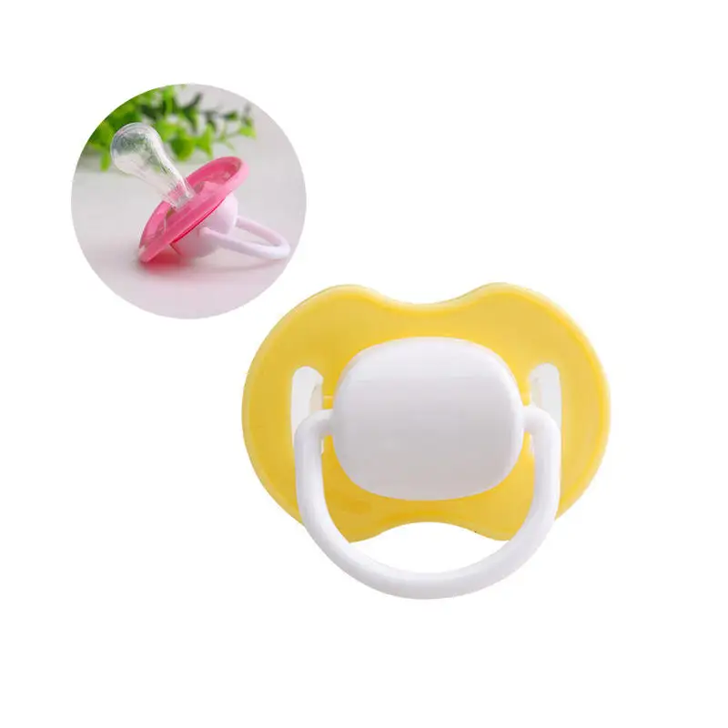 Round head yellow Wecute силиконовая соска для детского соска, для новорожденных, ортопедическая пустышка для соска - Цвет: Round head yellow