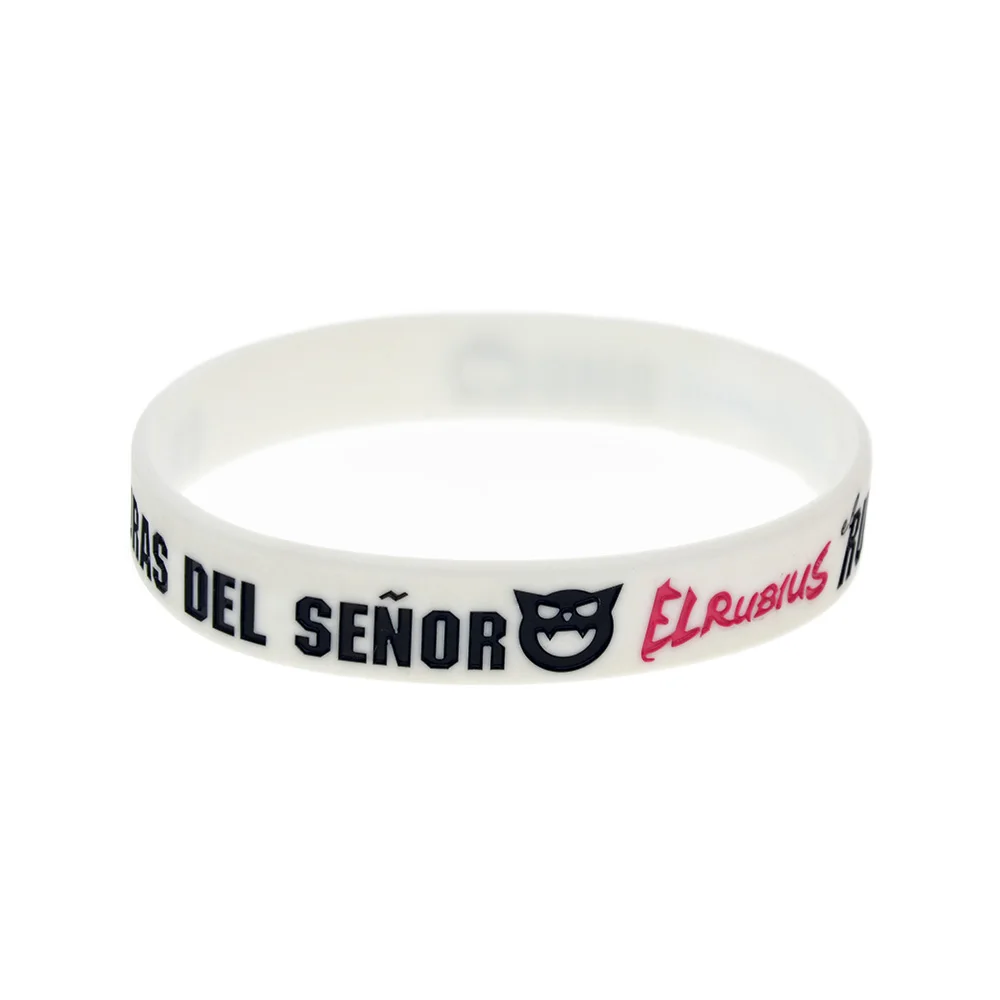 (OBH) 50 шт в наборе Rubius Omg Wristband силикона для взрослых Размеры белого цвета рекламных