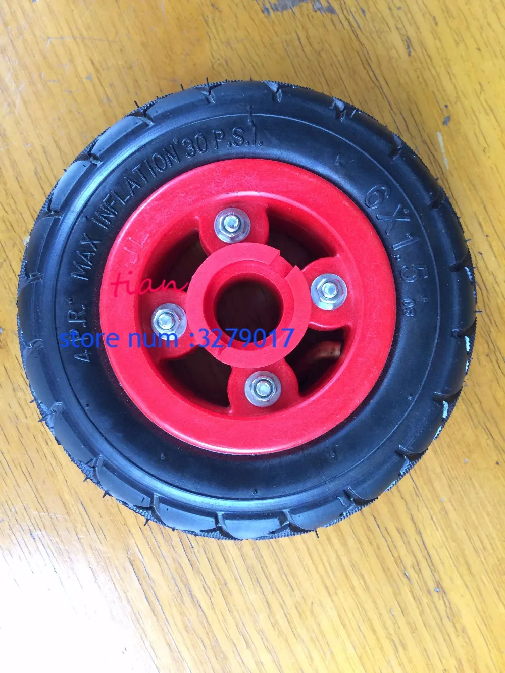 

free shipping 6X1.5 6 Inch Scooter Tire & Inner Tube and rim Set Electric Scooter Wheel Chair Truck
