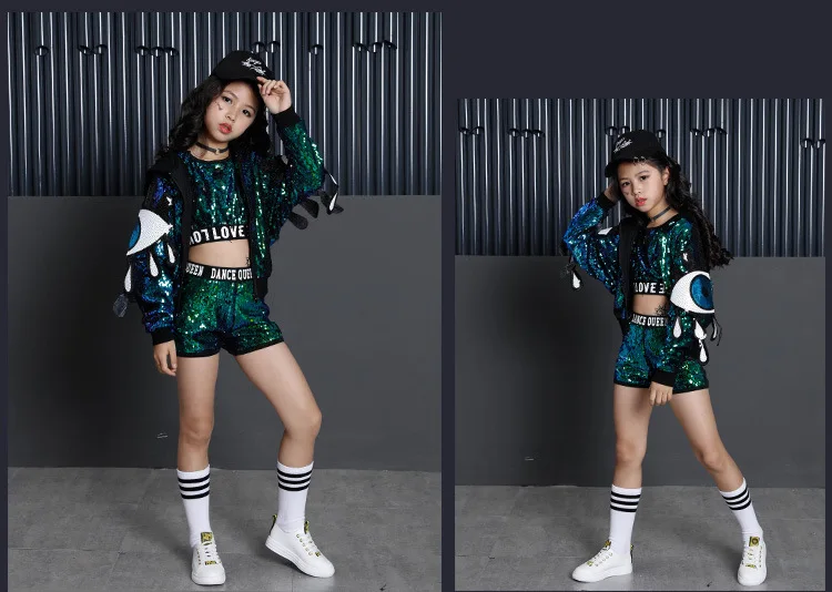 Комплект одежды из 3 предметов для девочек-подростков с блестящими блестками