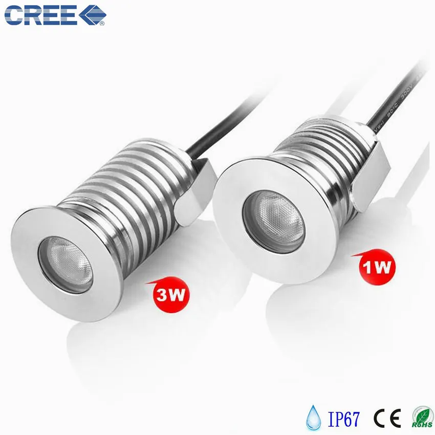 3 Вт IP67 Водонепроницаемый светодиодный напольный садовый тропинка подземный