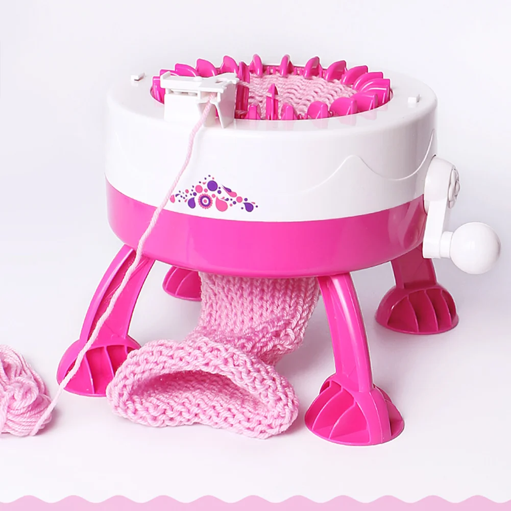 Plastic Knitting Machine Scarf Hat Sock Smart Knitter Kid Learning DIY Toys | Дом и сад