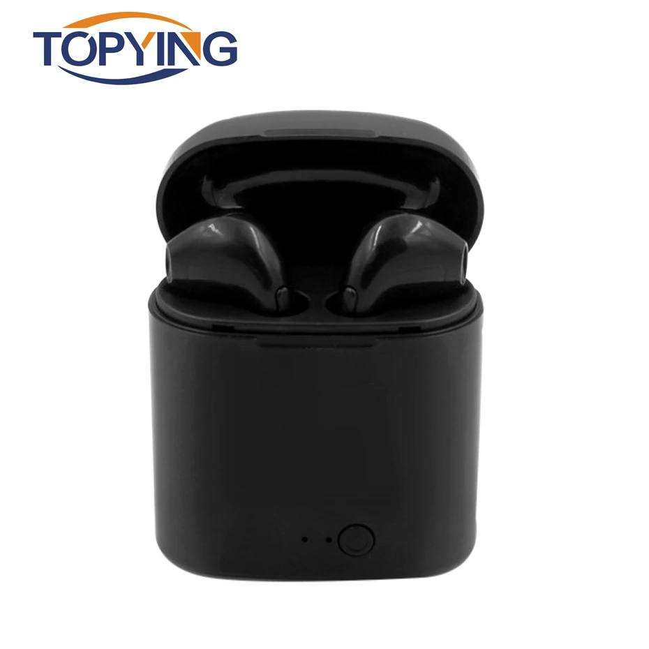 TOPYING Bluetooth Беспроводная Спортивная гарнитура I7 I7S Tws наушники стерео бас с