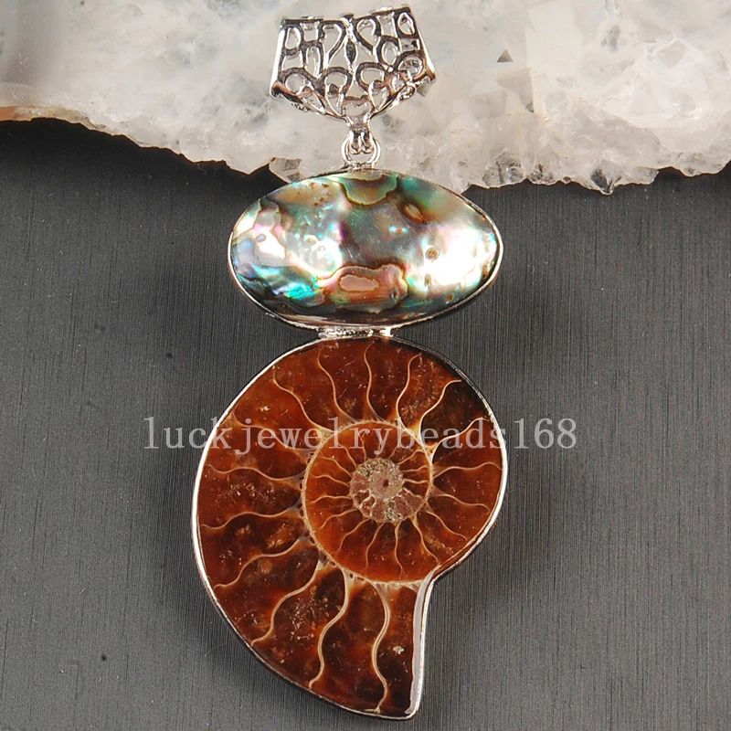 Бесплатная доставка женские модные ювелирные изделия натуральные Ammonites Новая