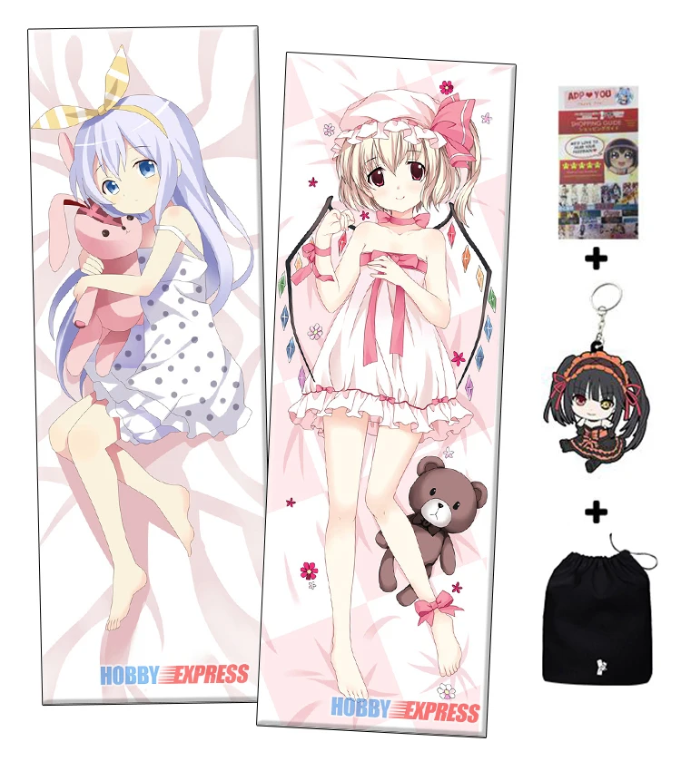 

Hobby Express Touhou Project & Is the Order Rabbit Otaku Waifu Dakimakura Japanese Hugging Body Pillow Cover MGF-59007 59013