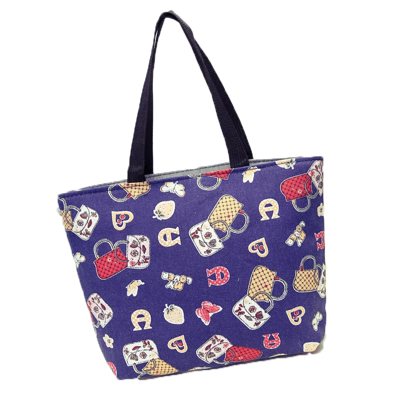 Холщовая Сумка с цветочным принтом для девочек школьный портфель в стиле преппи