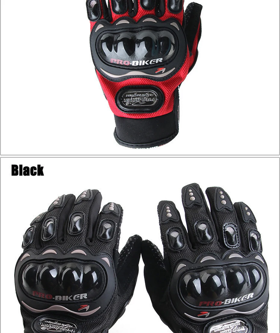 Pro-Biker Мотоциклетные Перчатки Guantes Moto Luvas da мотоцикл мотобайк велосипедные гоночные перчатки Защитное снаряжение черный синий красный