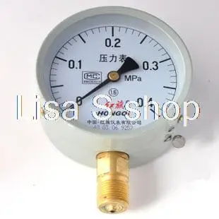 

M20*1.5 100mm Dia 0-0.4Mpa Water Oil Hydraulic Air Pressure Gauge Universal Gauge