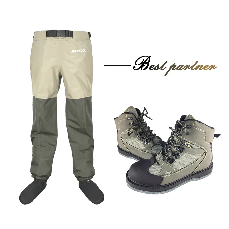 Оригинальные JEERKOOL Fly Fishing резиновые сапоги для охоты и рыбалки войлочная Подошва и поясные брюки водонепроницаемый охотничий костюм комбинезоны болотные ботинки
