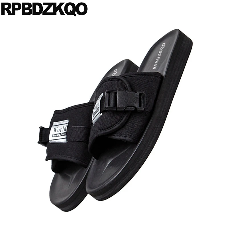 Для повседневного использования, размера плюс Мужская обувь из сетчатого материала с большими босоножки; модная пляжная обувь на плоской подошве; шлепанцы без задника с открытыми пальцами 45 Дизайнерская обувь без шнуровки, летнее платье в стиле "Ретро", большой из дышащего материала