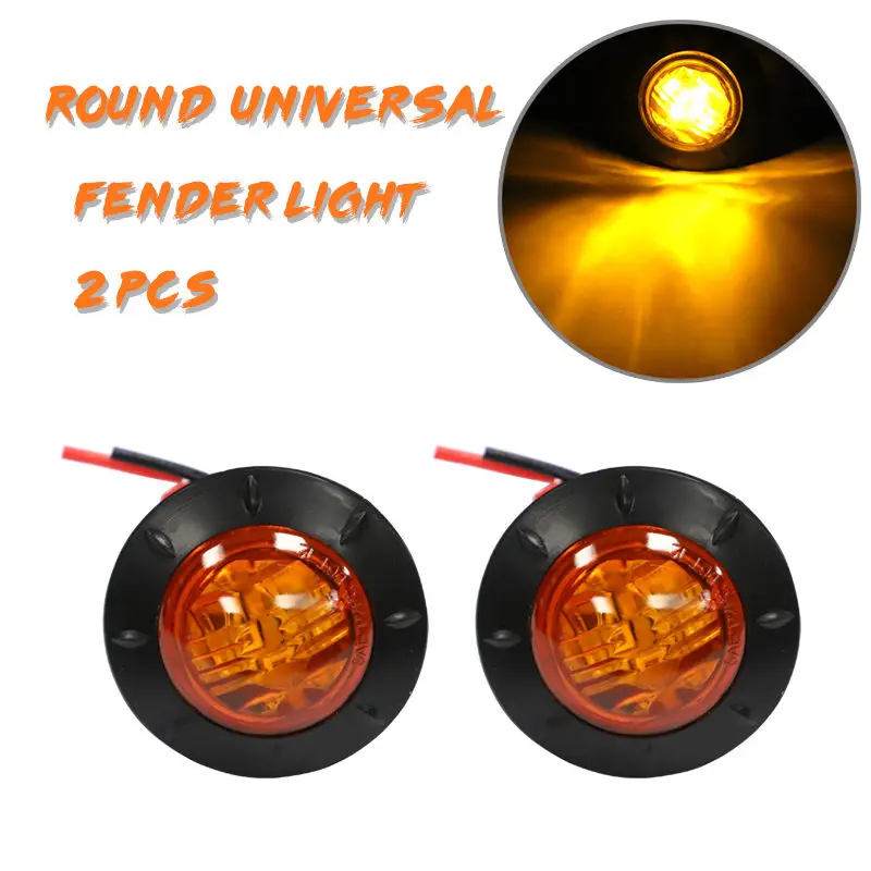2X 6LED боковой габаритный светильник фонарь 12 24 В задний для грузовика|Фара авто в