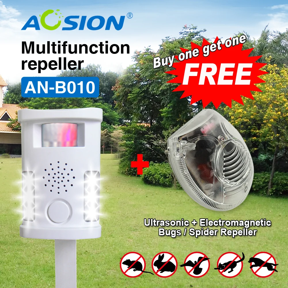 Купить AOSION высокое качество животных ультразвуковой отпугиватель вредителей