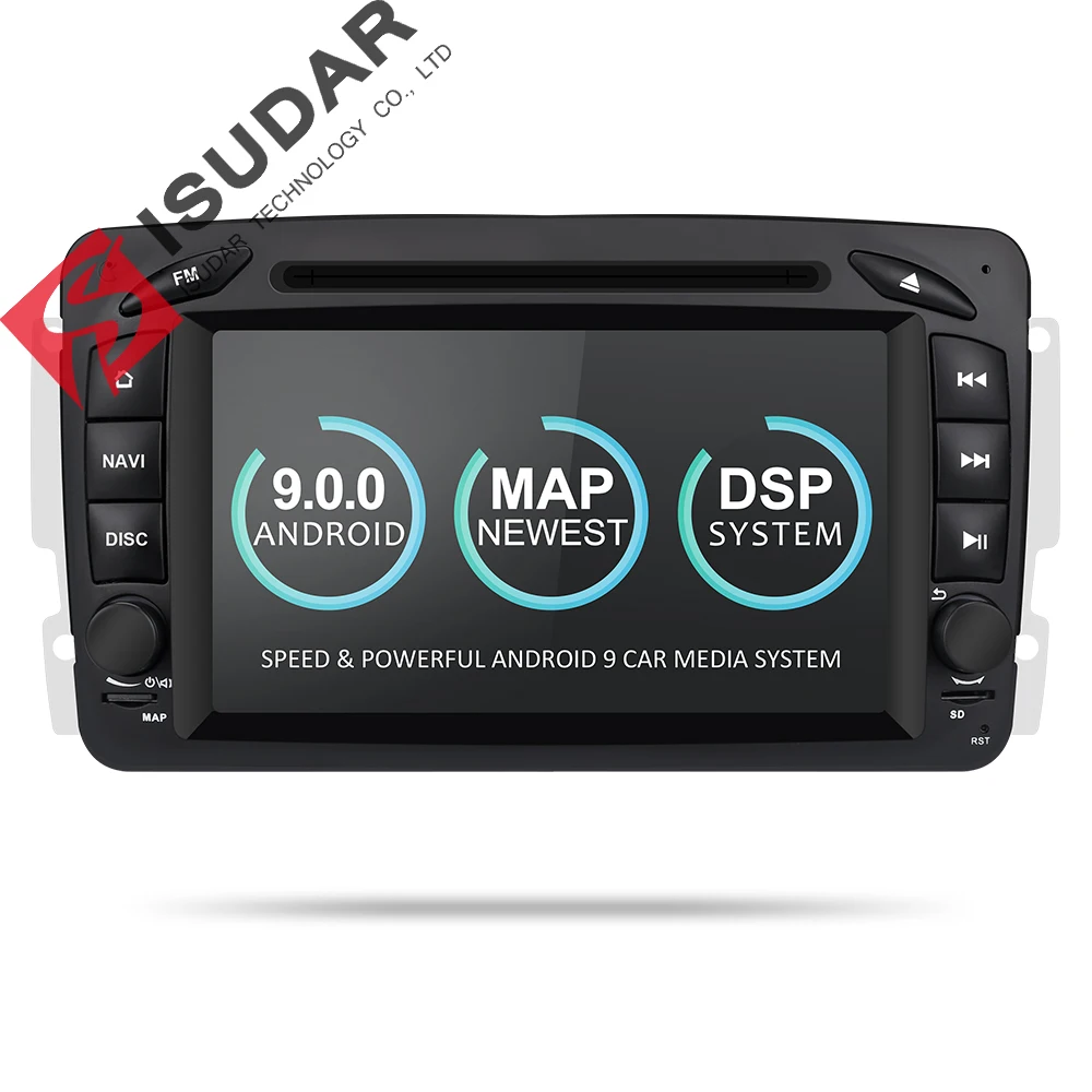 Isudar 2 Din Авто Радио Android 9 для Mercedes Benz/CLK/W209/W203/W208/W463/Vaneo/Viano/Vito автомобилей