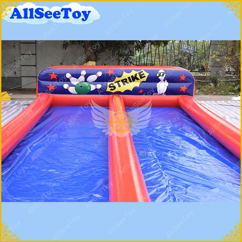 Надувная дорожка для боулинга длиной 35 футов надувная боулинга|inflatable bowling