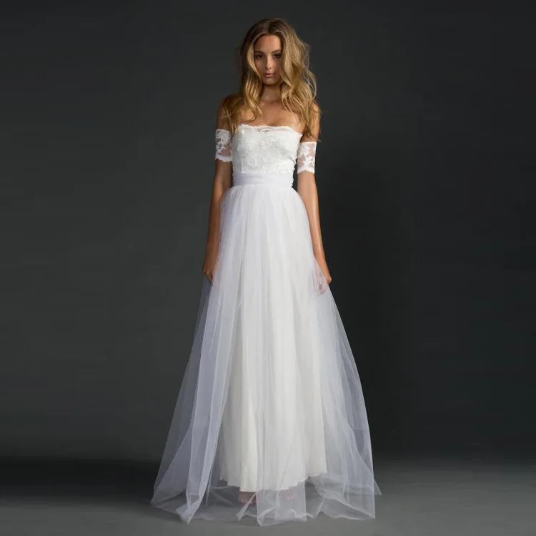 Новые Индивидуальные Высокая Талия Без Рукавов Кружево Slash платье Сексуальная