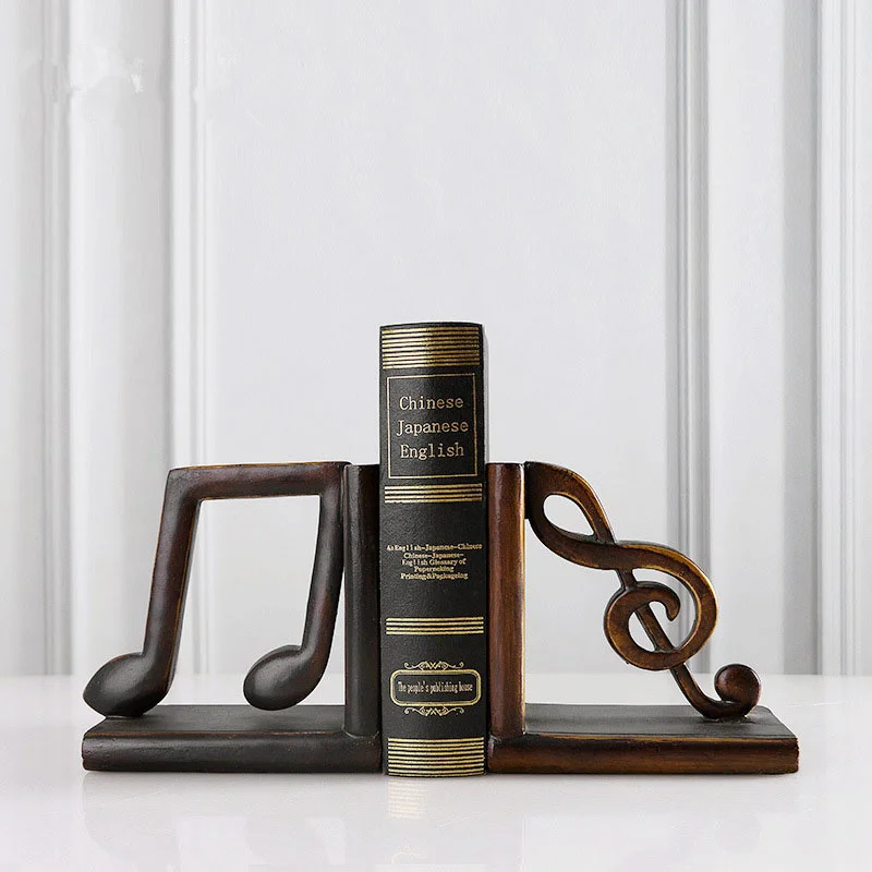 a Pair Creative Synthetic Resin Bookend Shelf  Bookend Holder Office Supplies Home Decoration Book Stand