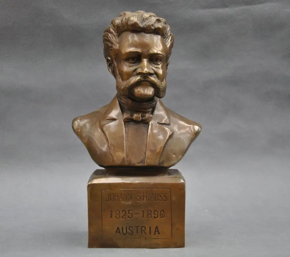 8 &quotАвстрия великий музыкант Иоганн Штраус Бюст Бронзовая статуя|statue|statue bronzestatue