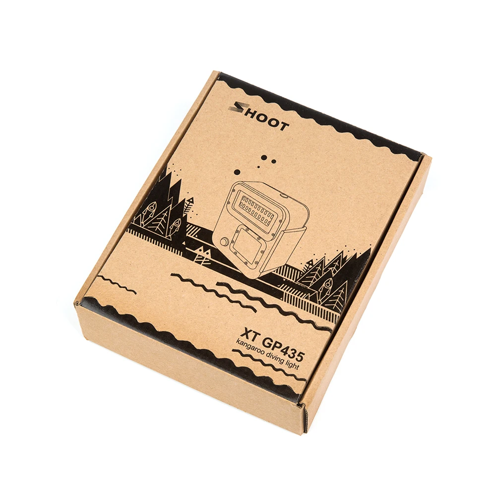 SHOOT 1000LM Дайвинг светодиодный светильник водонепроницаемый чехол для GoPro Hero 7 6 5