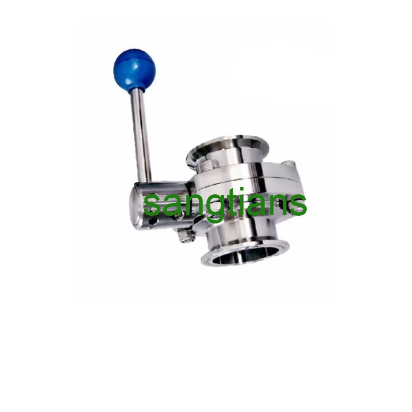SS 304 клапан-бабочка TC зажим руководство нержавеющая сталь санитарный |