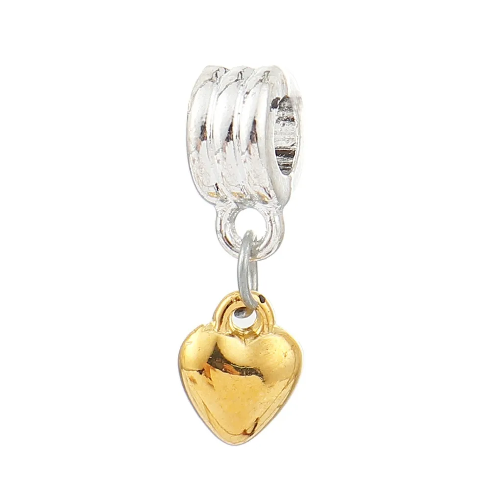 DoreenBeads цинковый сплав Европейский стиль большое отверстие бусы с подвеской