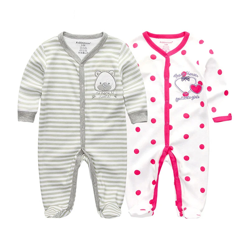 Baby Rompers2051 2 шт./партия, одежда для мальчиков с единорогом одежда для маленьких девочек боди для новорожденных Roupa de малыш Bebe одежда из хлопка для маленьких детей - Цвет: Baby Rompers2051