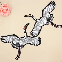 2018 new bird with embroidered patches fashion applique stick on patch for clothes bags diy decal apparel accessory 1pcs