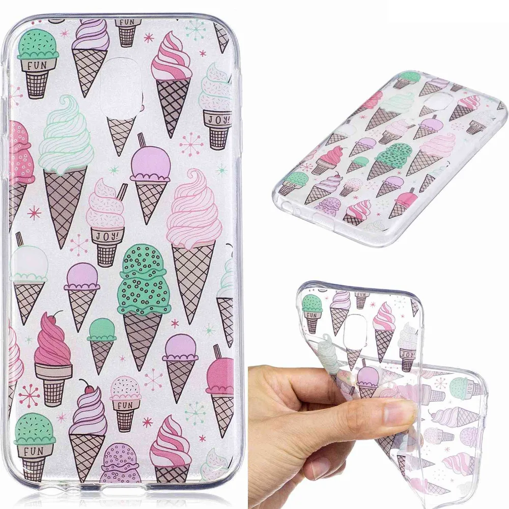 Мода Мультфильм Окрашенные мягкий силиконовый IMD ТПУ чехлы для Samsung J5 2017 J530F 5.2