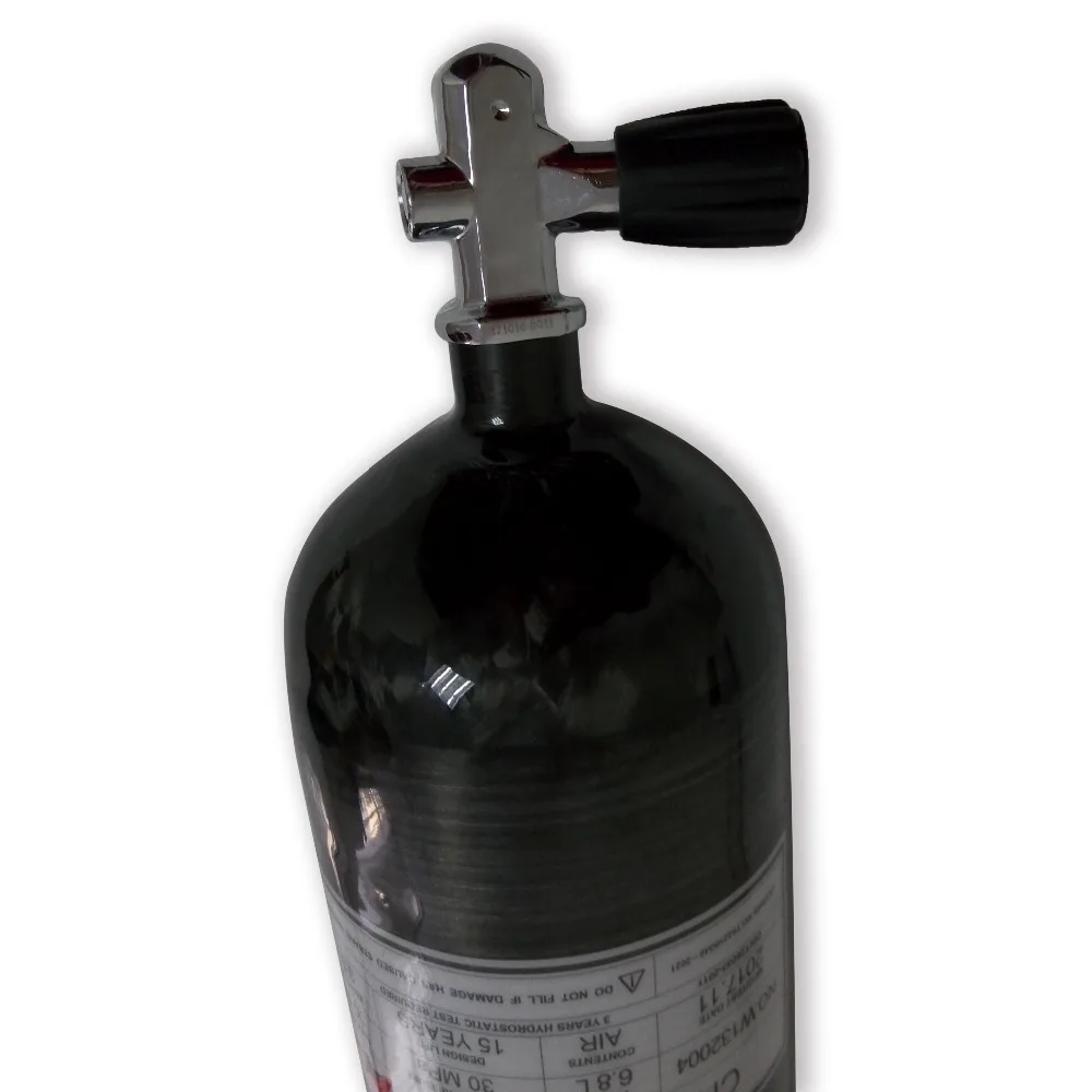 Verkauf Acecare Pcp Zubehör Paintball HPA Tank Zylinder Pcp Jagd Ausrüstung 4500psi M18 * 1,5 Gewinde Mit YOKE Tauchen Ventil