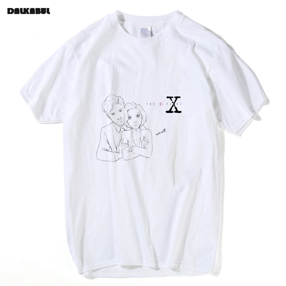 X FILES футболка Mulder Scully I Want to Believe Футболка мужская хип хоп НЛО футболки для мужчин