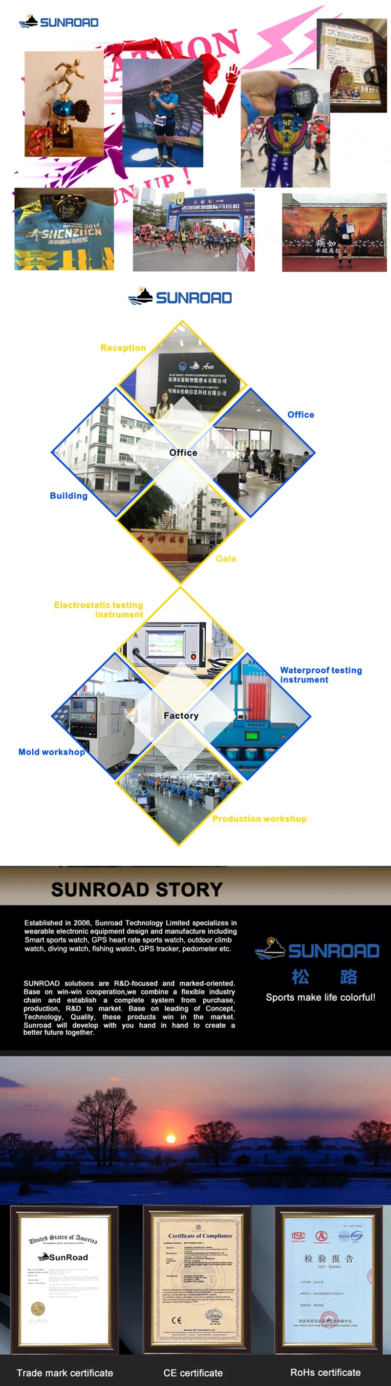 SUNROAD мужские скалолазание цифровые спортивные часы-водонепроницаемые мужские шагомер барометр альтиметр Reloj Mujer Часы