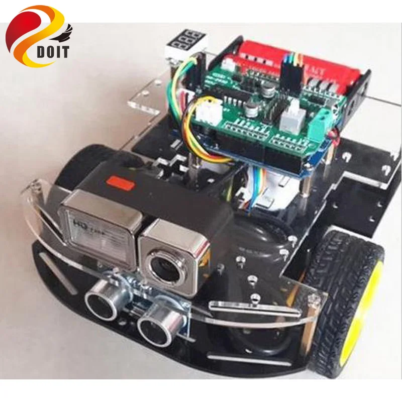 Радиоуправляемый автомобиль для Arduino с HD камерой + WiFi плата Uno шасси автомобиля