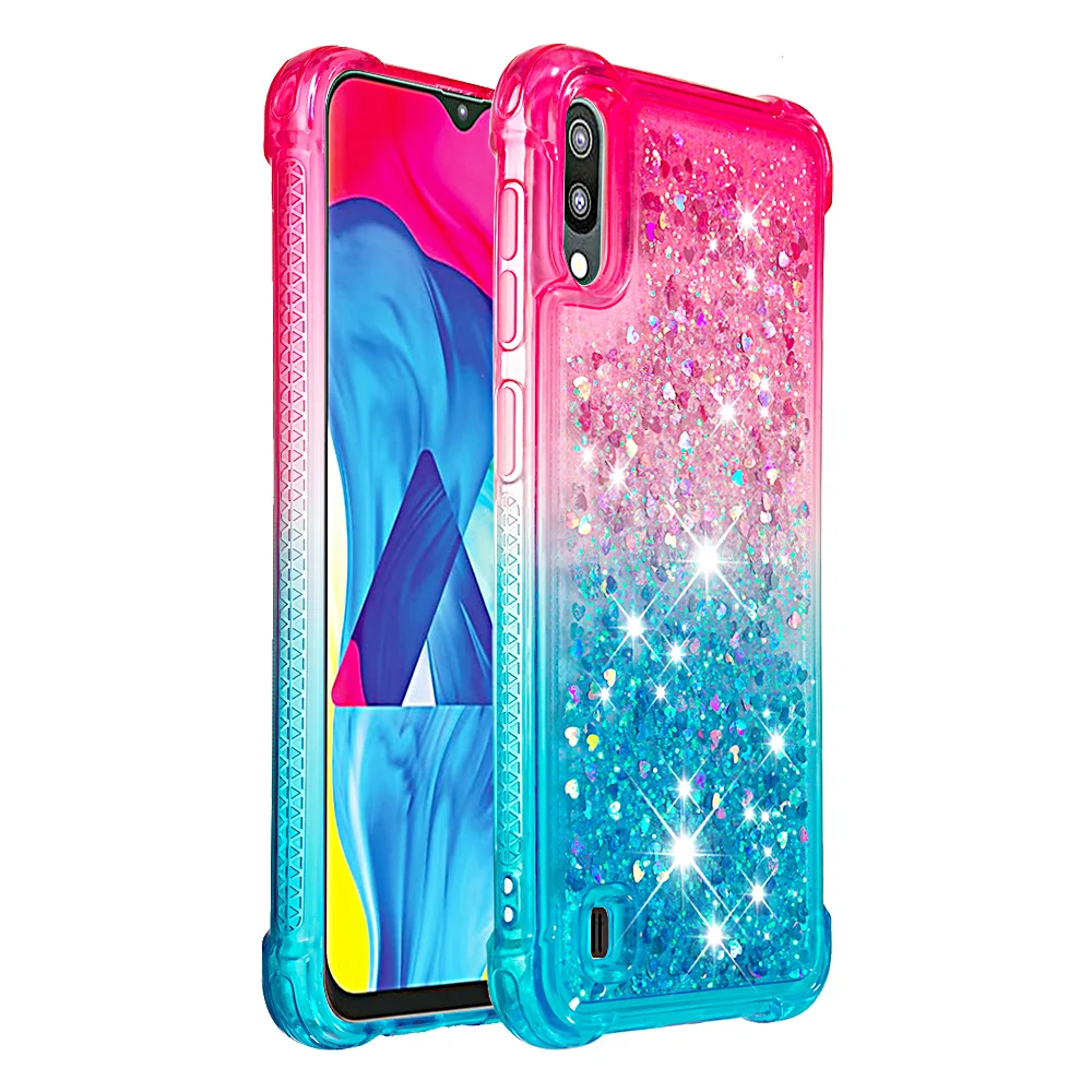 A10 чехол для samsung Galaxy A10 M10 M20 M30 чехол Блестящий градиент вышит противоударный чехол СПС etui samsung A10 A30 A50 A70 чехол для телефона - Цвет: 4