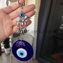 Турецкий голубой стеклянный глаз счастливый амулет настенный