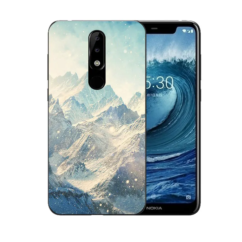 Чехол для телефона Nokia 5 1 Plus задняя крышка из мягкого ТПУ Новый Идеальный дизайн