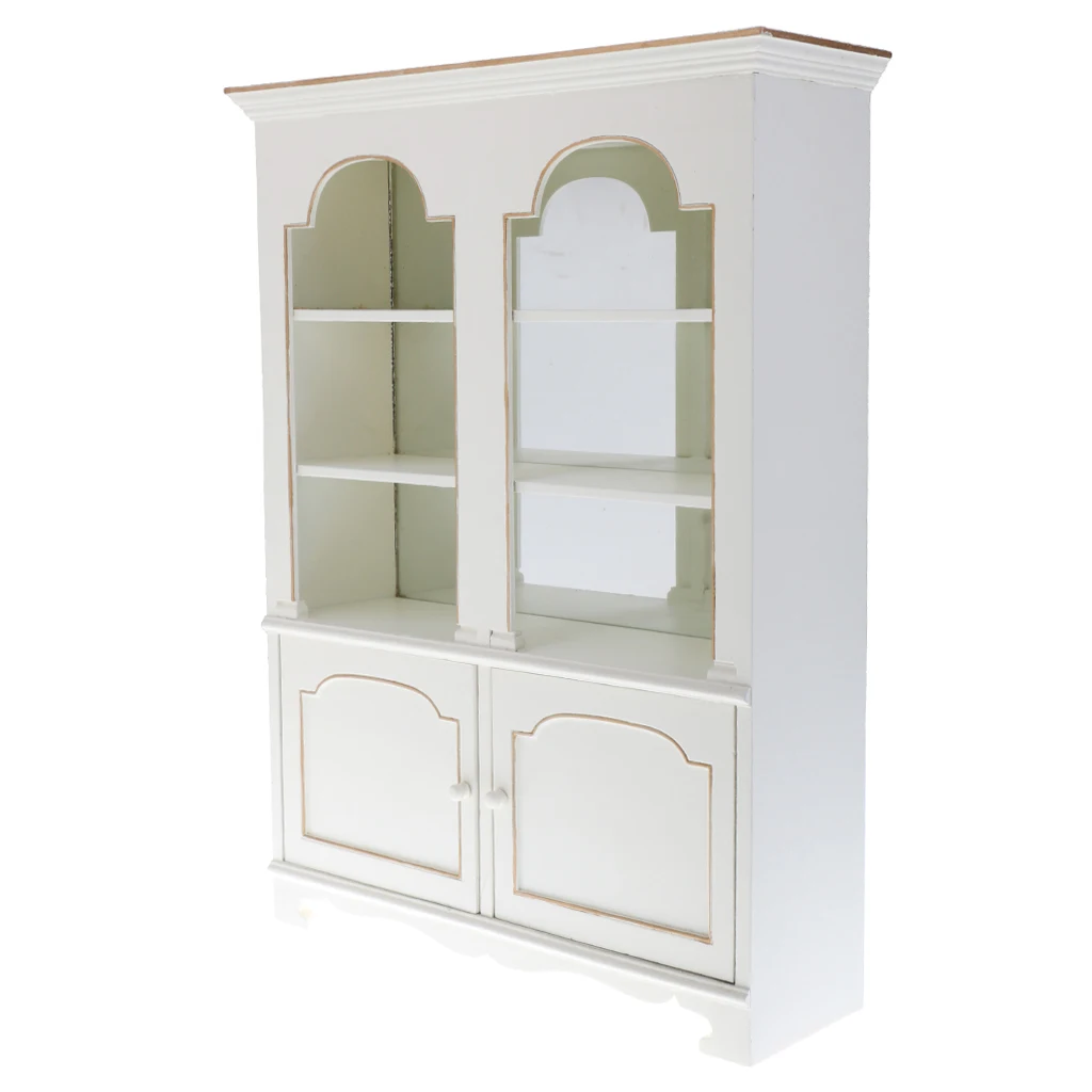 Миниатюрный Кукольный домик 1/6 шкала прозрачный книжный шкаф модель