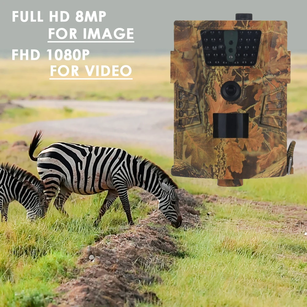 Видеокамера для наблюдения охотничья камера 1080P животное фото ловушка IP54 ночное