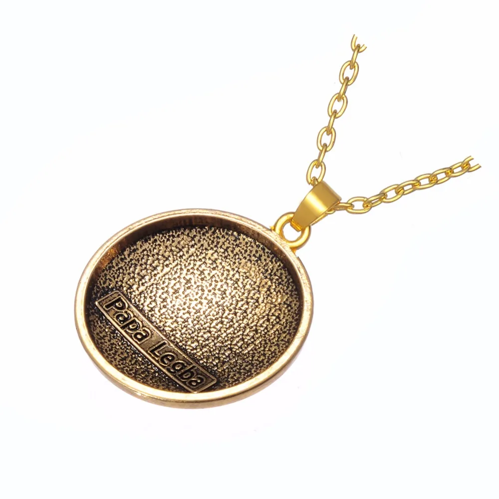 Fishhook Медное покрытие папа Легба Вуду Loa Veve кулон Lwa Death Jewelry Амулет ожерелье