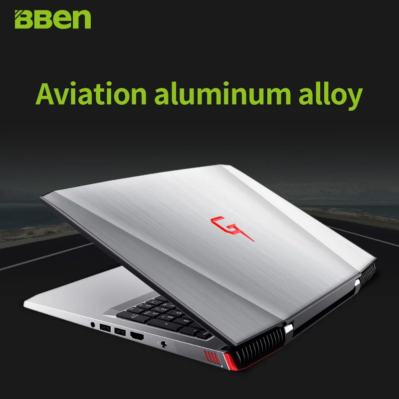 Ноутбук BBEN G16 ноутбук i7 7700HQ 15 6 дюймовый игровой шустрый 32 ГБ ОЗУ + 512 SSD 2 ТБ HDD экран