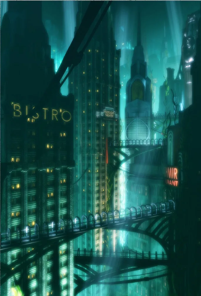 MX021 Горячая видео игра BioShock восхищение Туризм бесконечная пользовательская картина А4 А3 а2 плакат искусство шелк Холст Домашний номер настенный принт Декор - Цвет: Picture 001