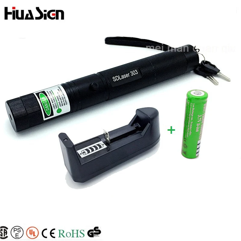 1 Набор высокое качество алюминиевый сплав зеленая световая лазерная ручка 303