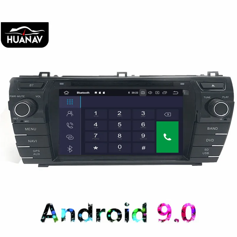 Android 9,0 Автомобильный CD dvd-плеер gps навигация для Toyota Corolla 2013 Автомобильный мультимедийный автомобильный радиоприемник головное устройство