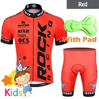 pro team cycling jersey sets for kids mtb ropa ciclismo riding wear chlidrens bicycle jersey clothing mountain bike wear boys