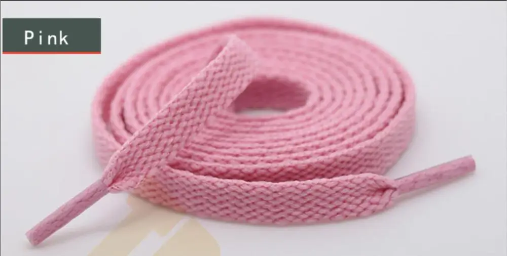Pink TRipleTop Красочные оригинальные эластичные Прочные шнурки с уменьшением катышков свободные-доказательство Анти-доказательство для шнурков - Цвет: Pink