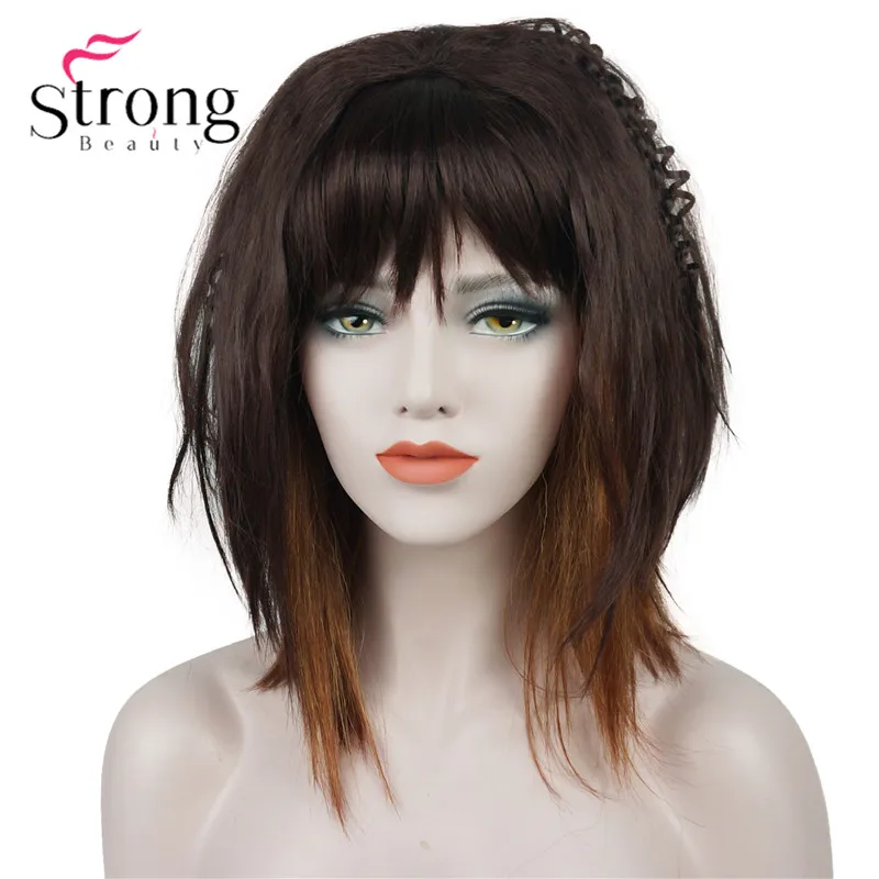 StrongBeauty, косплей, Алла Пугачева, прическа, медный, красный, черный, блондин, вечерние, парик на Хэллоуин, парики, женские, полностью синтетические волосы